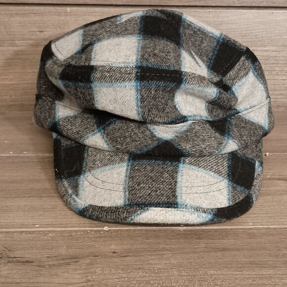 Broner Plaid Flannel Mens Winter Hat One Size Adjustable Hook & Loop Strap - Picture 3 of 9